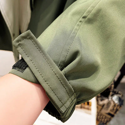 Renata – Dwukolorowa Kurtka z Kapturem