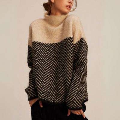 Marzena – Sweter w Geometryczny Wzór