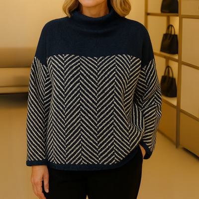 Marzena – Sweter w Geometryczny Wzór