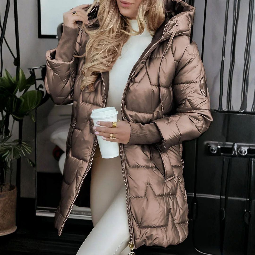 Bogumiła – Pikowana Kurtka z Kapturem