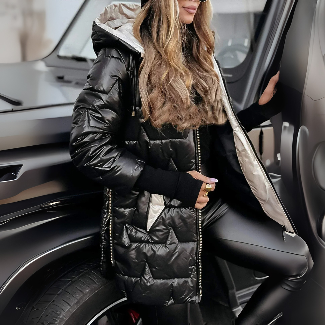 Bogumiła – Pikowana Kurtka z Kapturem