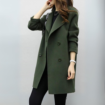 Stanisława – Klasyczny Dwurzędowy Płaszcz