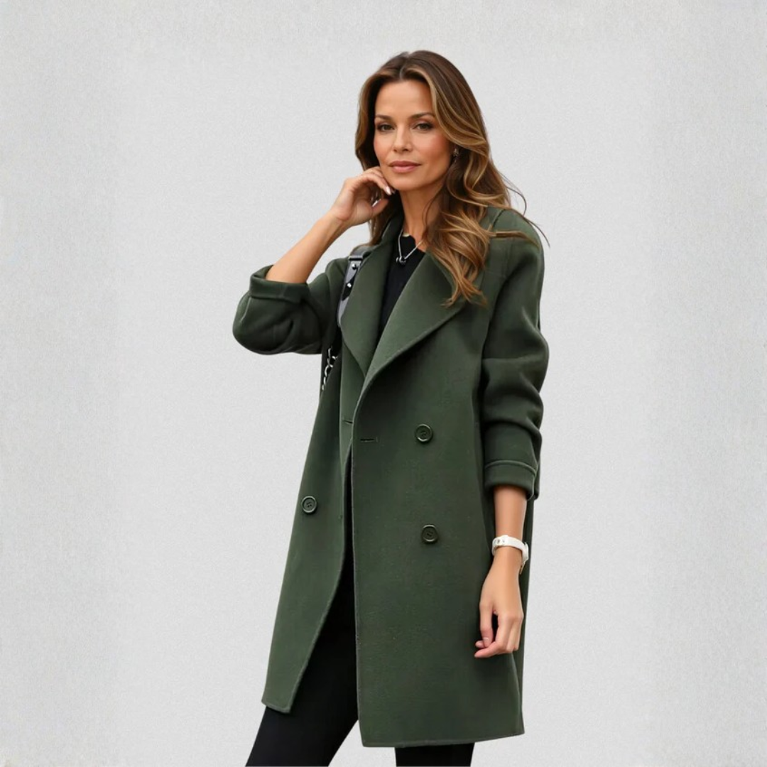 Stanisława – Klasyczny Dwurzędowy Płaszcz